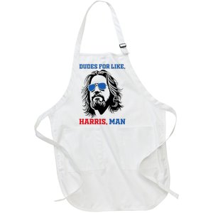 Dudes For Like Harris Man White Dude For Kamala Harris 2024 Full-Length Apron With Pockets