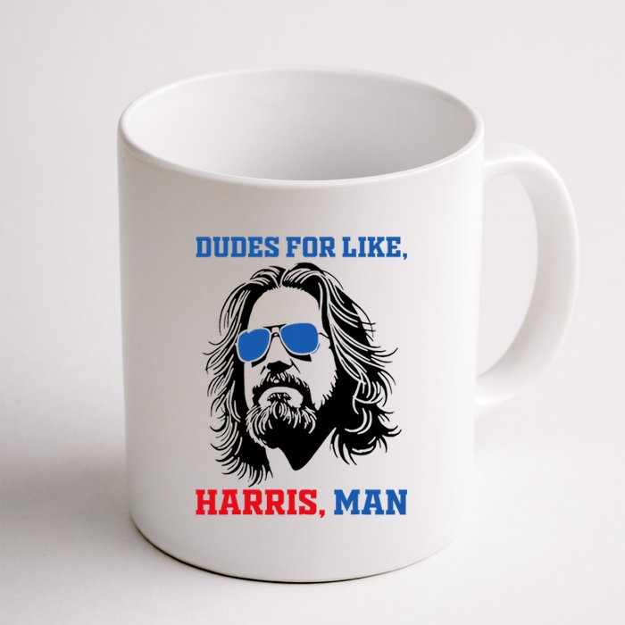 Dudes For Like Harris Man White Dude For Kamala Harris 2024 Coffee Mug