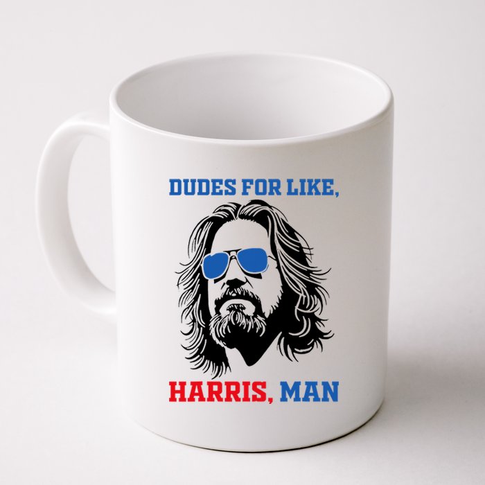 Dudes For Like Harris Man White Dude For Kamala Harris 2024 Coffee Mug