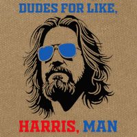Dudes For Like Harris Man White Dude For Kamala Harris 2024 Cotton Canvas Backpack