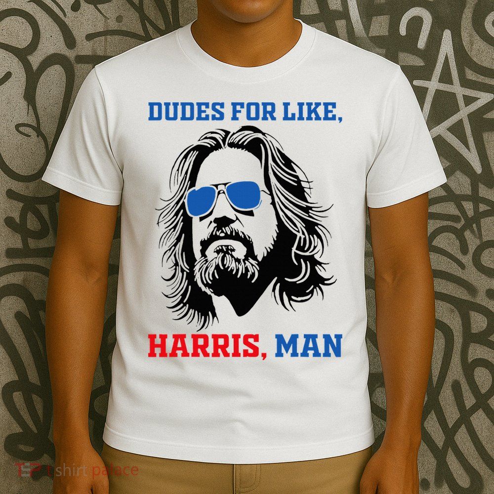 Dudes For Like Harris Man White Dude For Kamala Harris 2024 T-Shirt