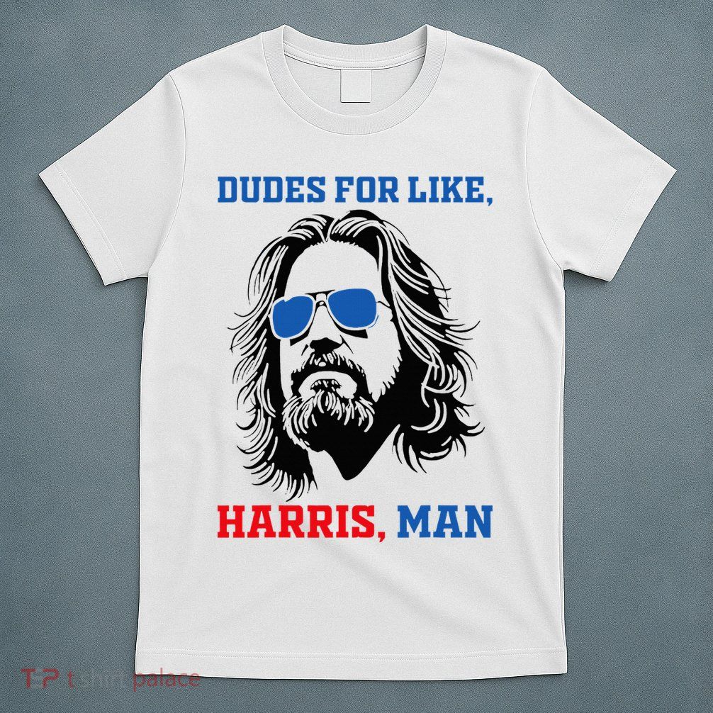 Dudes For Like Harris Man White Dude For Kamala Harris 2024 T-Shirt