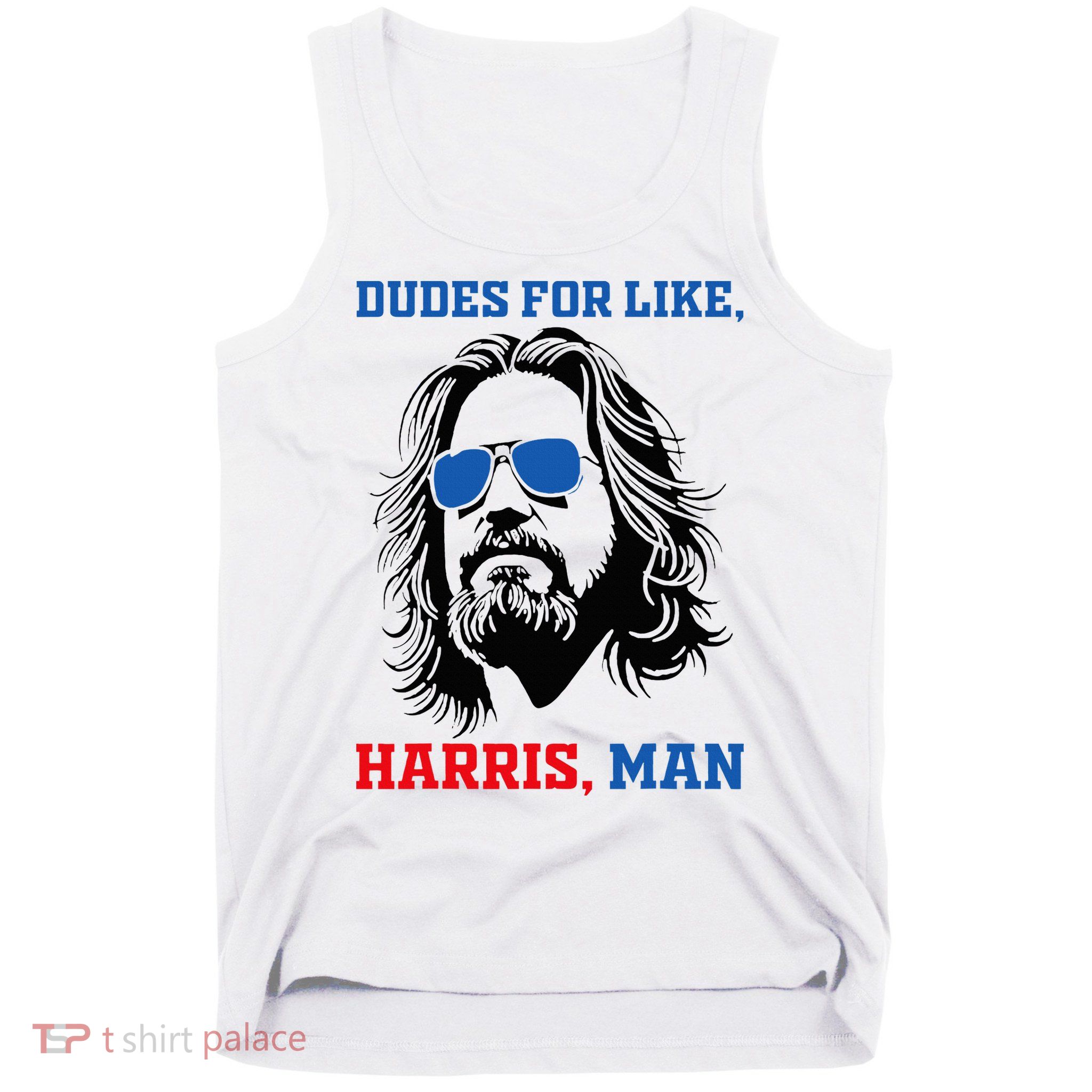 Dudes For Like Harris Man White Dude For Kamala Harris 2024 Tank Top