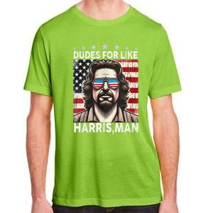 Dudes For Like Harris Man White Dude For Kamala Harris 2024 Adult ChromaSoft Performance T-Shirt