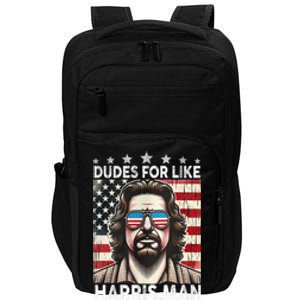 Dudes For Like Harris Man White Dude For Kamala Harris 2024 Impact Tech Backpack