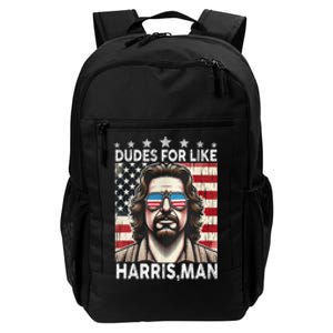 Dudes For Like Harris Man White Dude For Kamala Harris 2024 Daily Commute Backpack