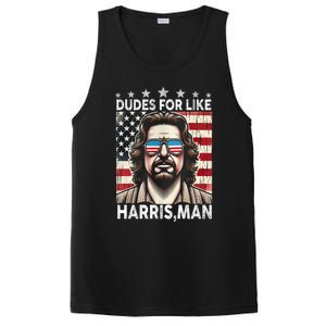 Dudes For Like Harris Man White Dude For Kamala Harris 2024 PosiCharge Competitor Tank