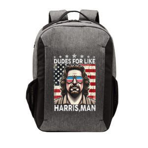 Dudes For Like Harris Man White Dude For Kamala Harris 2024 Vector Backpack