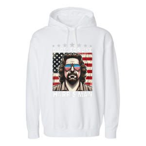 Dudes For Like Harris Man White Dude For Kamala Harris 2024 Garment-Dyed Fleece Hoodie