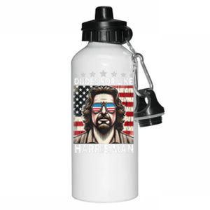 Dudes For Like Harris Man White Dude For Kamala Harris 2024 Aluminum Water Bottle