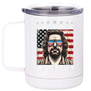 Dudes For Like Harris Man White Dude For Kamala Harris 2024 12 oz Stainless Steel Tumbler Cup