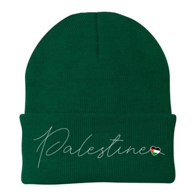 Dawlat Filastin Love Palestinian Flag Heart On Palestine Knit Cap Winter Beanie