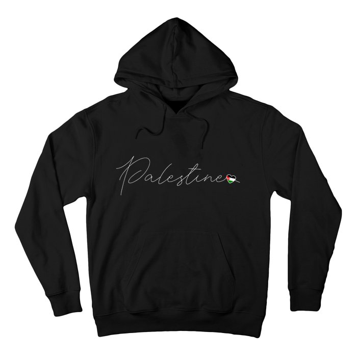 Dawlat Filastin Love Palestinian Flag Heart On Palestine Hoodie