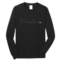 Dawlat Filastin Love Palestinian Flag Heart On Palestine Long Sleeve Shirt