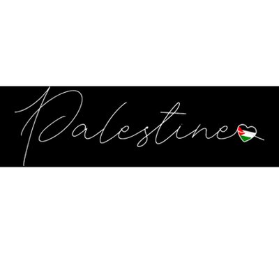 Dawlat Filastin Love Palestinian Flag Heart On Palestine Bumper Sticker