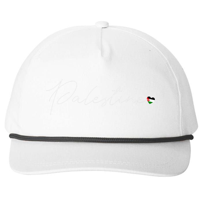 Dawlat Filastin Love Palestinian Flag Heart On Palestine Snapback Five-Panel Rope Hat