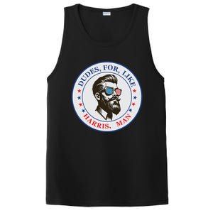 Dudes For Like Harris Man Kamala Harris 2024 PosiCharge Competitor Tank