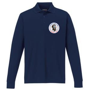 Dudes For Like Harris Man Kamala Harris 2024 Performance Long Sleeve Polo