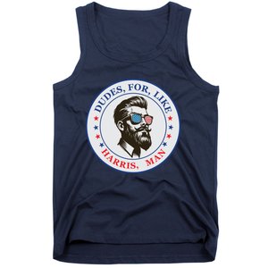 Dudes For Like Harris Man Kamala Harris 2024 Tank Top