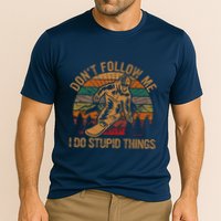 DonT Follow Me I Do Stupid Things Gift Winter Snowboarding Cooling Performance Crew T-Shirt