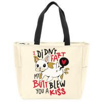 Didn't Fart My Butt Blew You A Kiss Funny Bulldog Zip Tote Bag