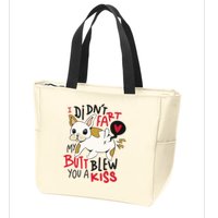 Didn't Fart My Butt Blew You A Kiss Funny Bulldog Zip Tote Bag