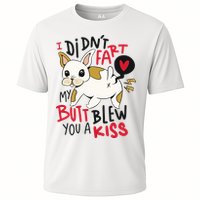 Didn't Fart My Butt Blew You A Kiss Funny Bulldog Cooling Performance Crew T-Shirt