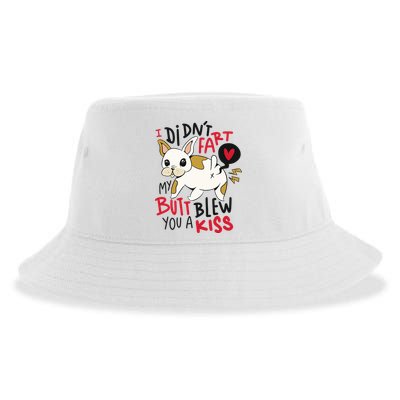 Didn't Fart My Butt Blew You A Kiss Funny Bulldog Sustainable Bucket Hat