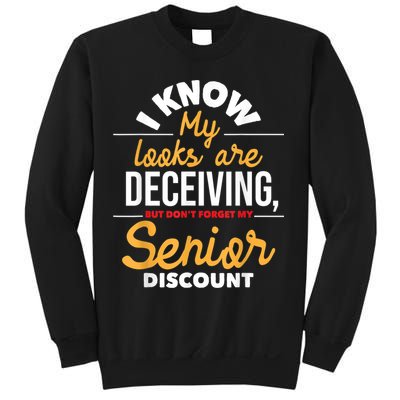 Don't Forget My Senior Discount Old Age Retiree Grandpa Sweatshirt