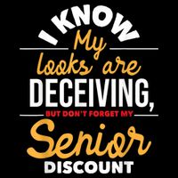 Don't Forget My Senior Discount Old Age Retiree Grandpa Drawstring Bag