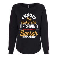 Don't Forget My Senior Discount Old Age Retiree Grandpa Womens California Wash Sweatshirt