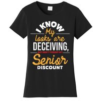 Don't Forget My Senior Discount Old Age Retiree Grandpa Women's T-Shirt