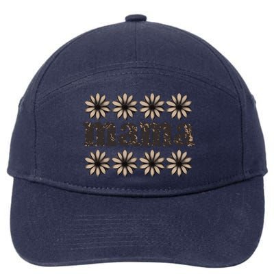 Daisy Floral Mama Mom Mother Family 7-Panel Snapback Hat