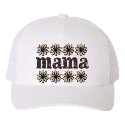 Daisy Floral Mama Mom Mother Family Yupoong Adult 5-Panel Trucker Hat