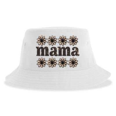 Daisy Floral Mama Mom Mother Family Sustainable Bucket Hat