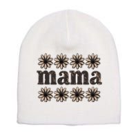 Daisy Floral Mama Mom Mother Family Short Acrylic Beanie