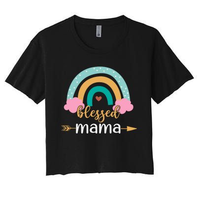 DESIGN FOR MAMA Women's Crop Top Tee