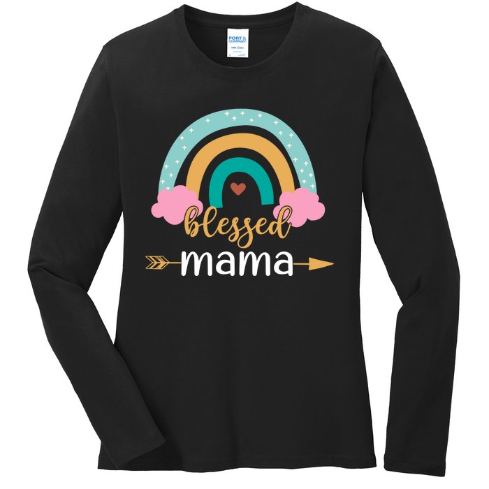 DESIGN FOR MAMA Ladies Long Sleeve Shirt