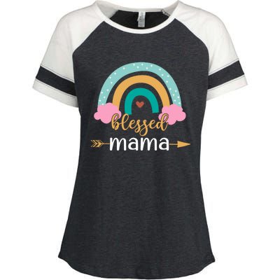 DESIGN FOR MAMA Enza Ladies Jersey Colorblock Tee