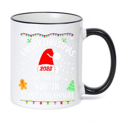 Dysfunctional Funny Matching Family Christmas Pajamas Xmas 11oz Black Color Changing Mug