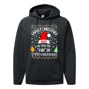 Dysfunctional Funny Matching Family Christmas Pajamas Xmas Performance Fleece Hoodie