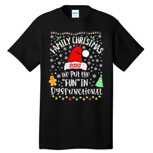 Dysfunctional Funny Matching Family Christmas Pajamas Xmas Tall T-Shirt