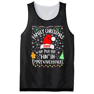 Dysfunctional Funny Matching Family Christmas Pajamas Xmas Mesh Reversible Basketball Jersey Tank