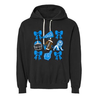 Detroit Fan Mashup Football Cheer Garment-Dyed Fleece Hoodie