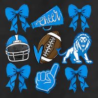 Detroit Fan Mashup Football Cheer 7 Panel Mesh Trucker Snapback Hat