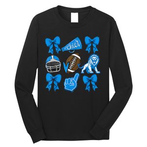 Detroit Fan Mashup Football Cheer Long Sleeve Shirt