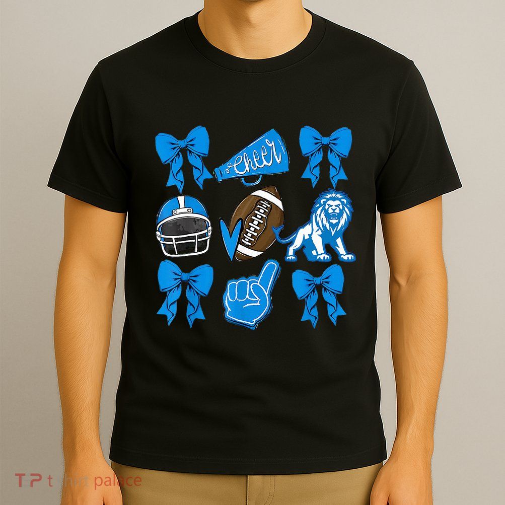 Detroit Fan Mashup Football Cheer T-Shirt
