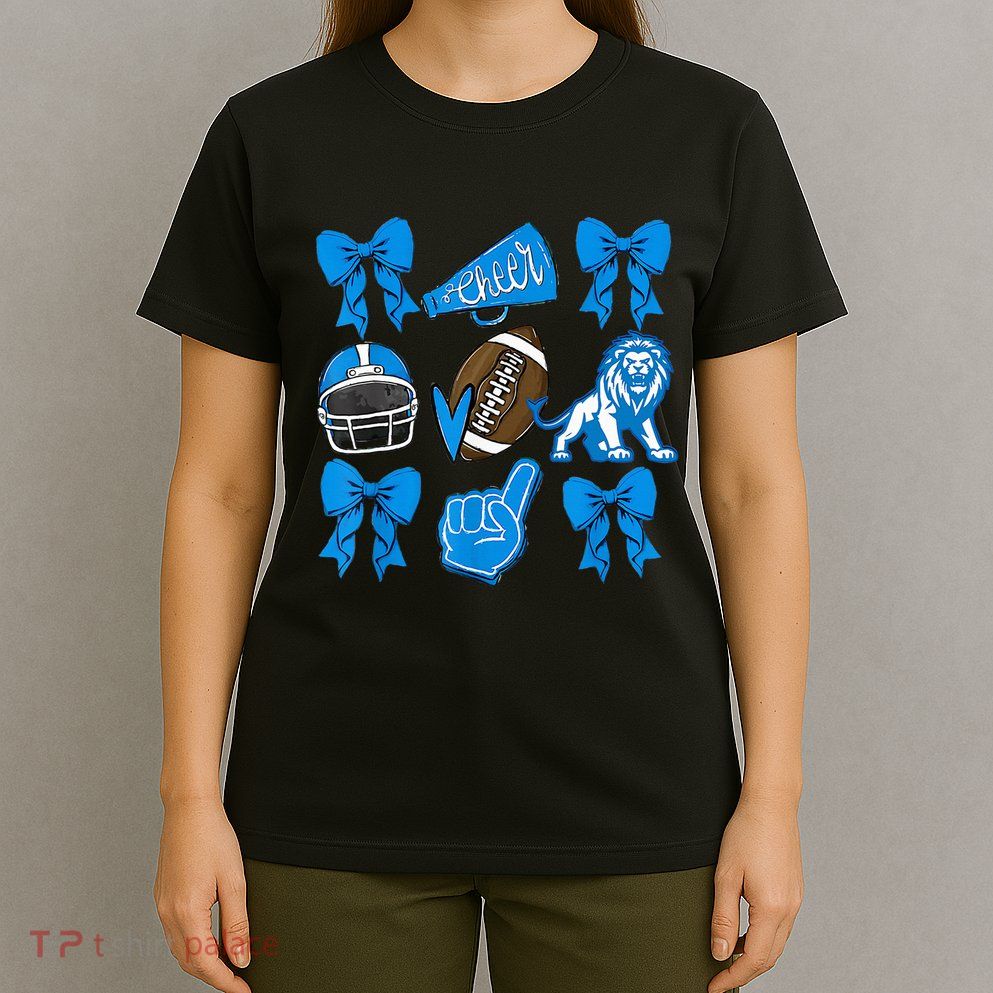 Detroit Fan Mashup Football Cheer T-Shirt