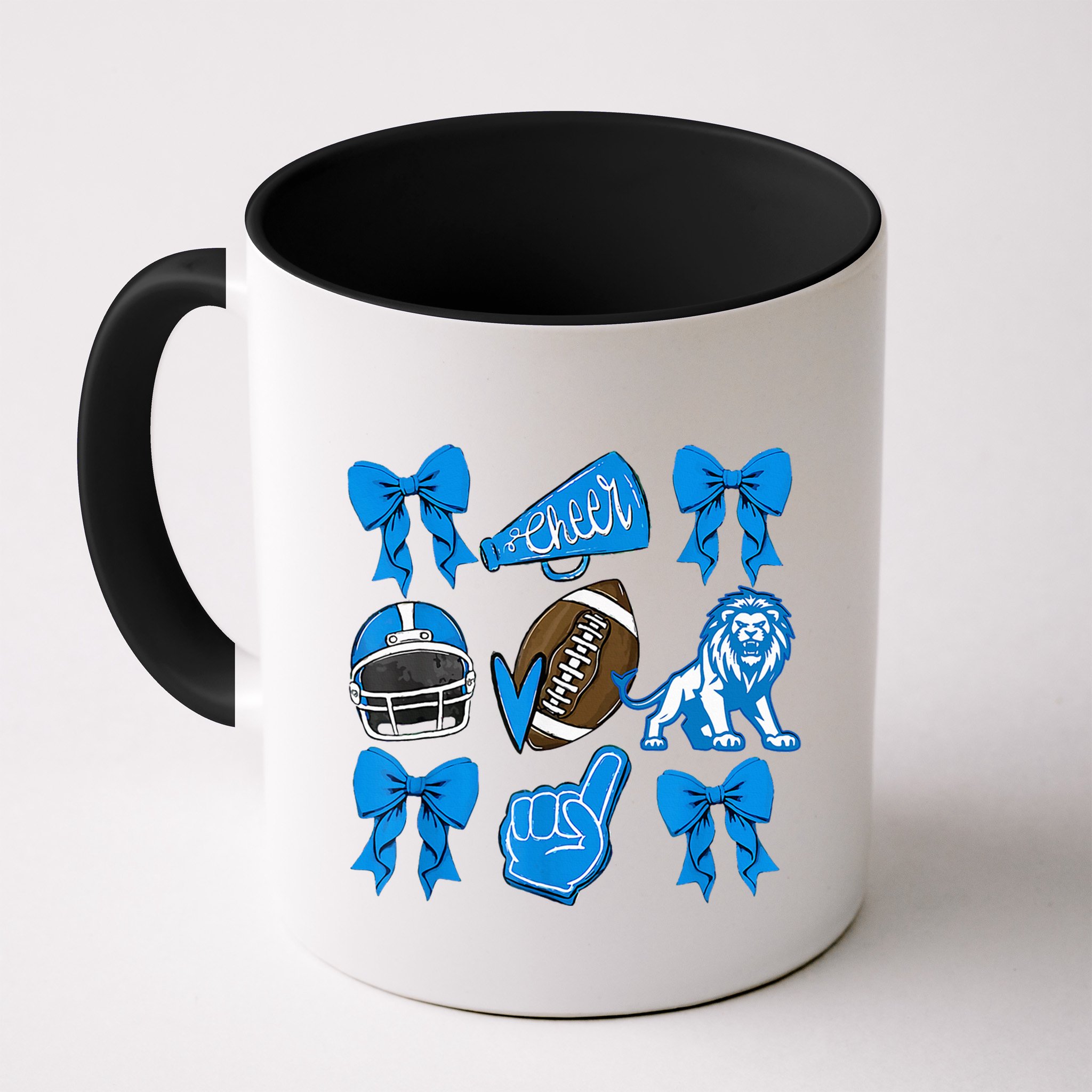 Detroit Fan Mashup Football Cheer Mug