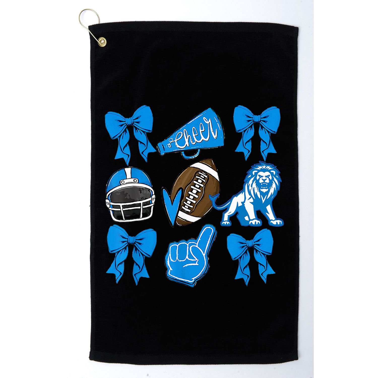 Detroit Fan Mashup Football Cheer Golf Towel